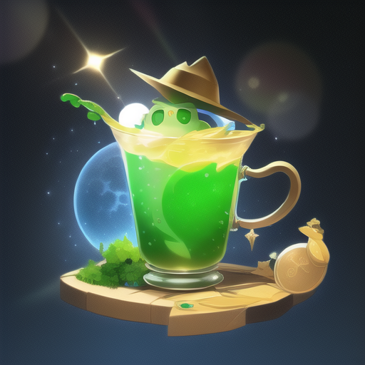 01549-1671199000-a green liquid in a glass jar with a gold fish on it and a hat on top of it, no_humans, lens_flare, moon, sun, game icon, cartoo.png